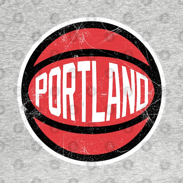 Portland Retro Ball - Black by KFig21